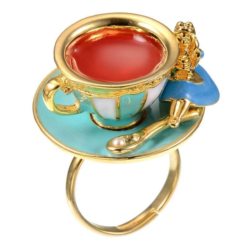 Disney Store Alica v krajine zázrakov: Prsteň v tvare šálky čaju