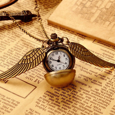 Harry Potter: Náhrdelníkové vreckové hodinky zlatá strela
